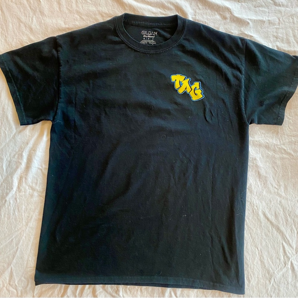 Black‎ Thick Ass Glass Graphic Short-Sleeve Men's T-Shirt with TAG logo